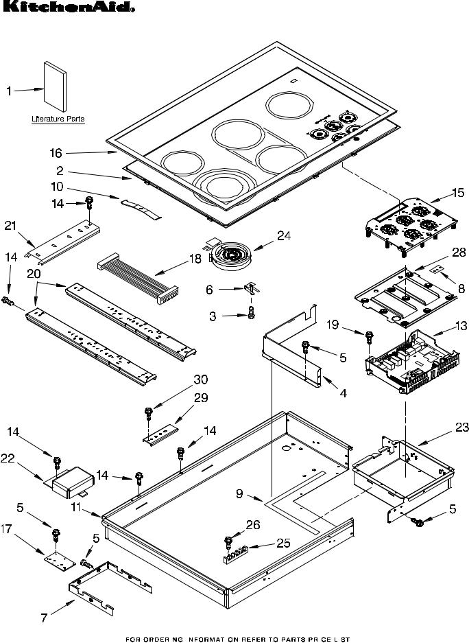 KitchenAid KECC568RPW03 Parts List