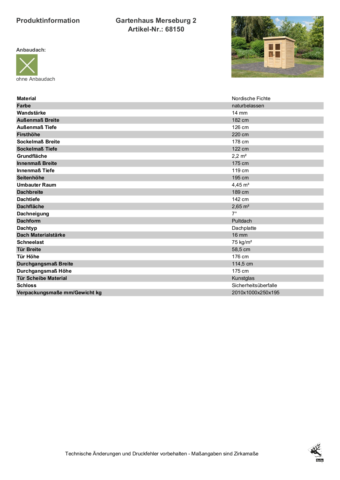 Karibu 68150 User Manual