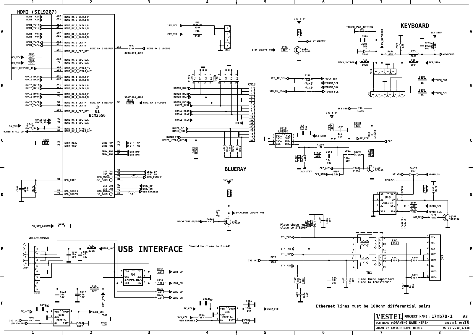 Vestel 17MB70-1 Schematic