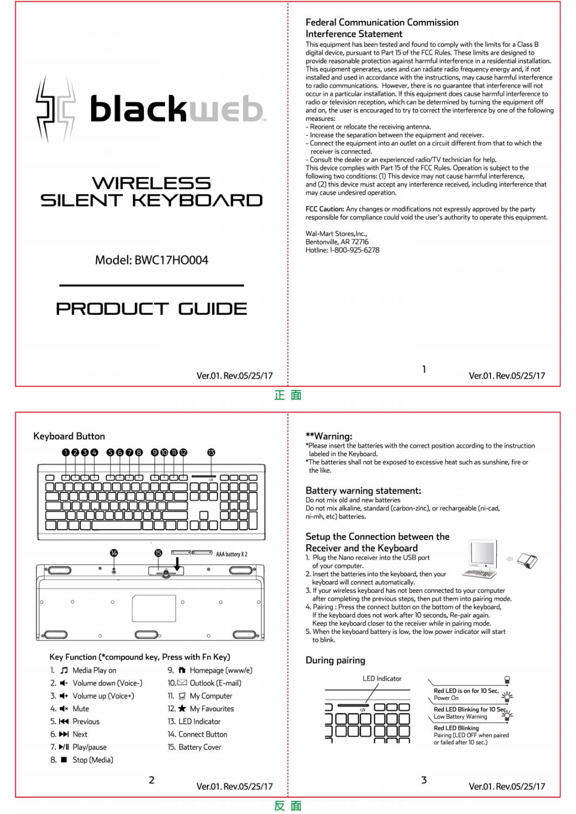 Acrox BWC17HO004 User Manual