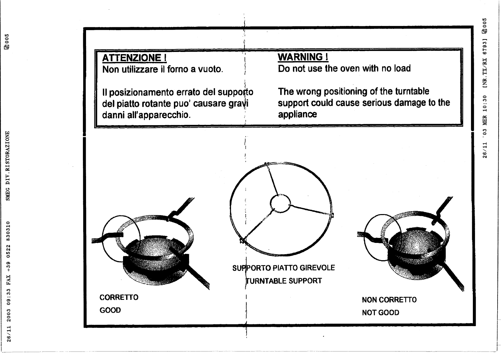 Smeg OMW24B1 User Manual