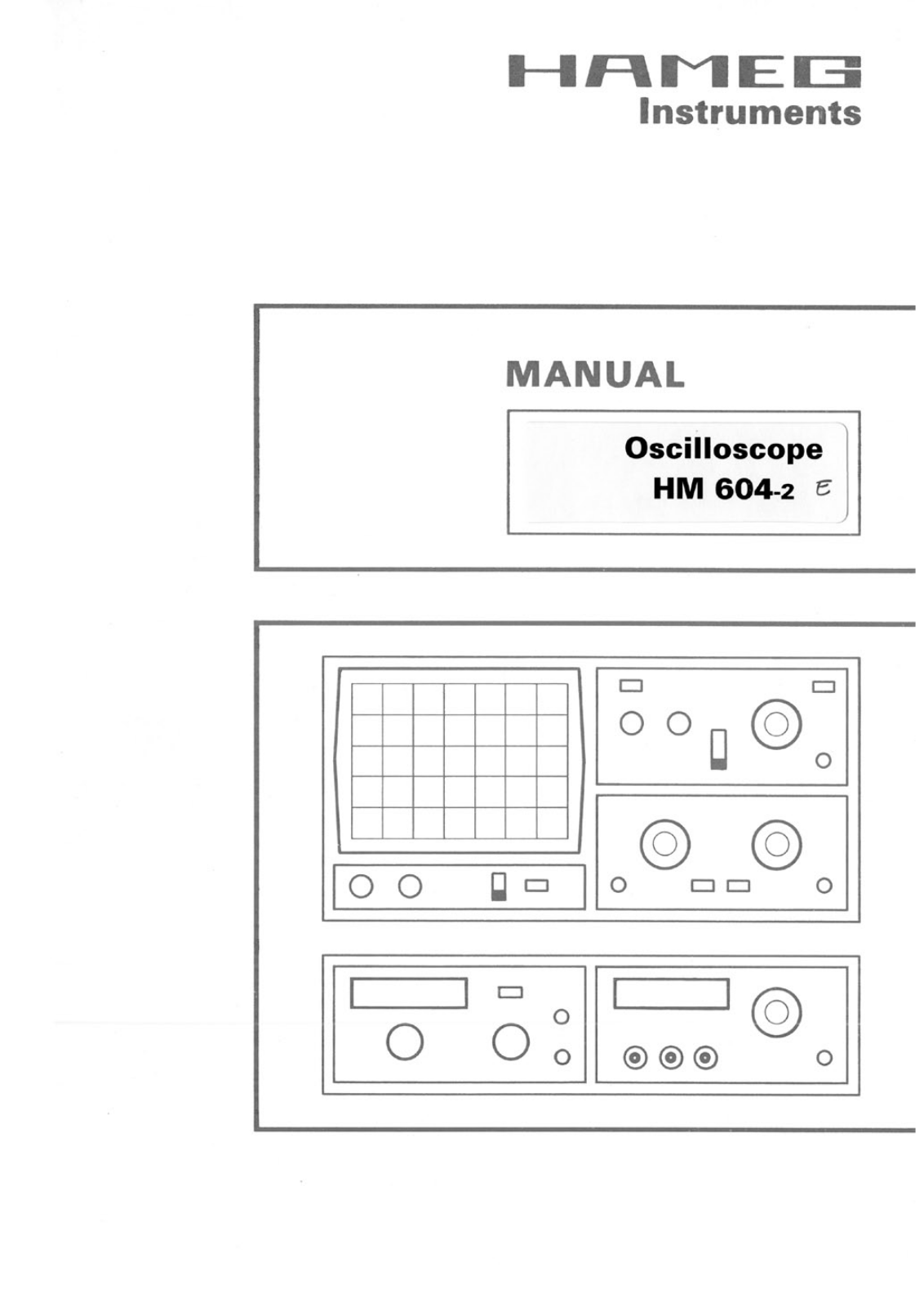 Hameg HM604 User Manual