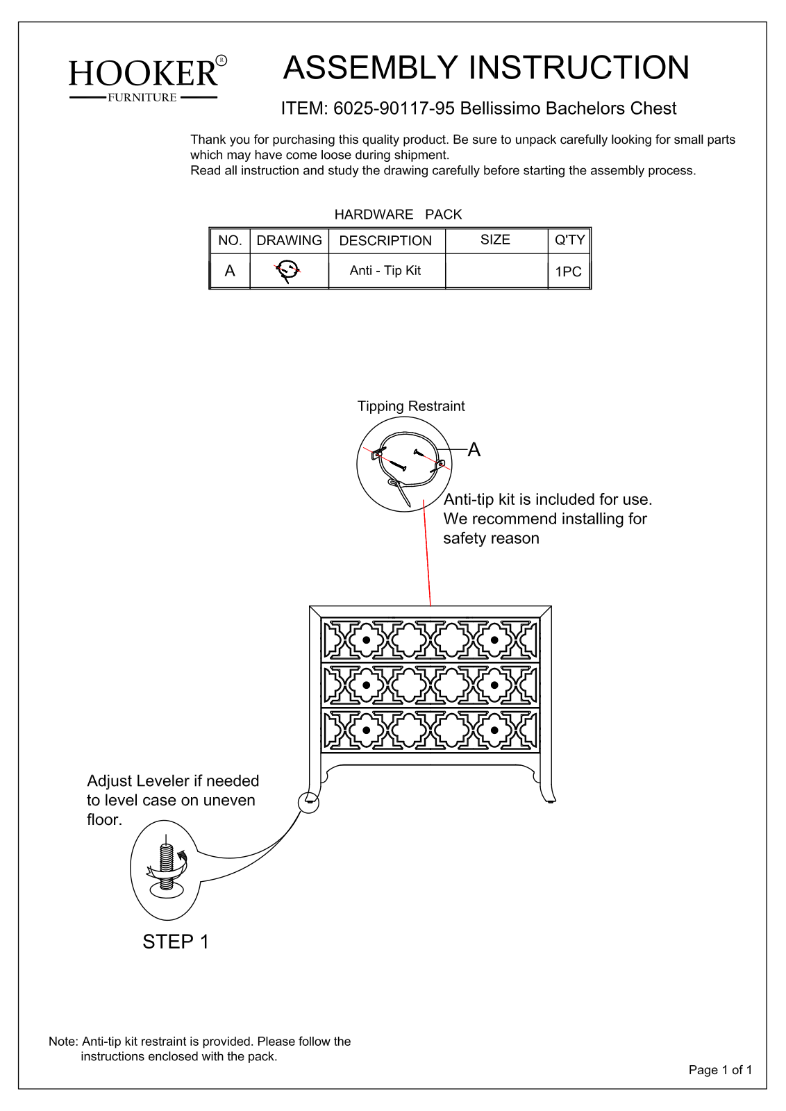 Hooker 6025-90117-95 Assembly Instructions - ManualMachine.com