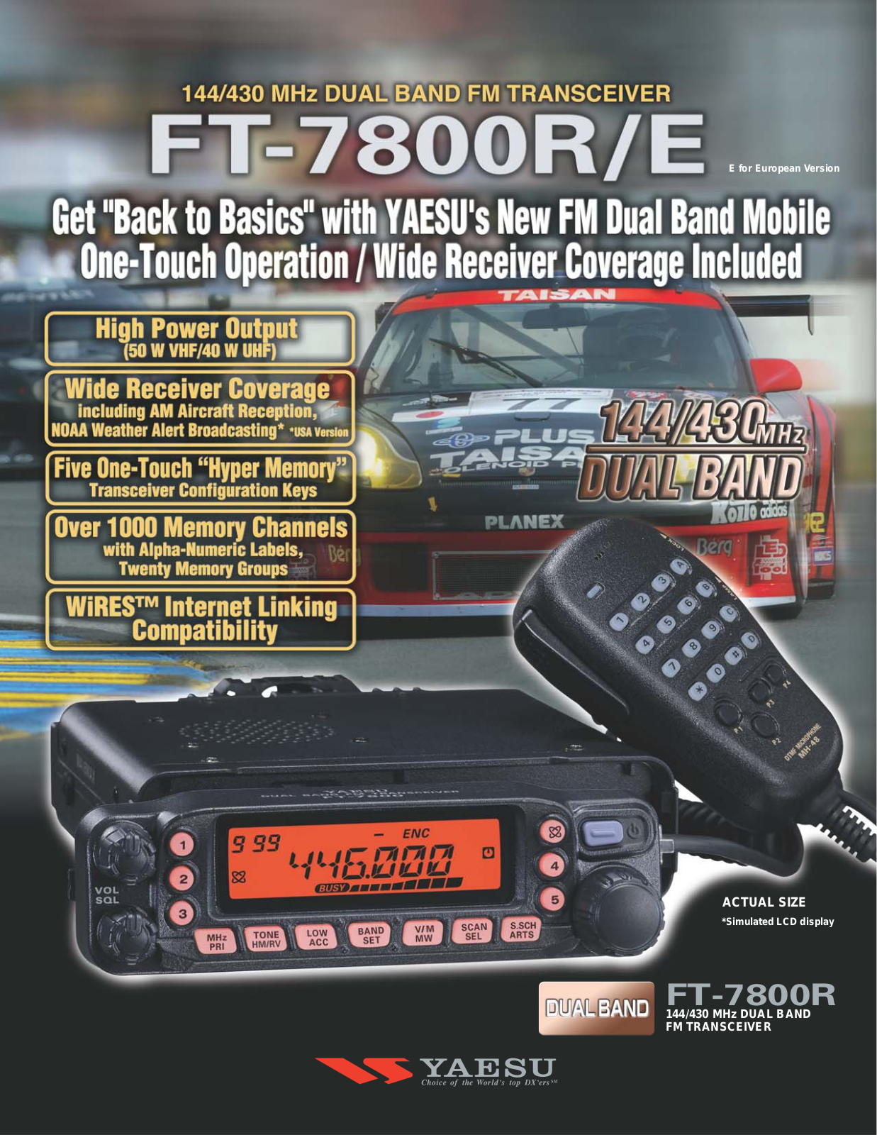 Yaesu FT-7800R User Manual