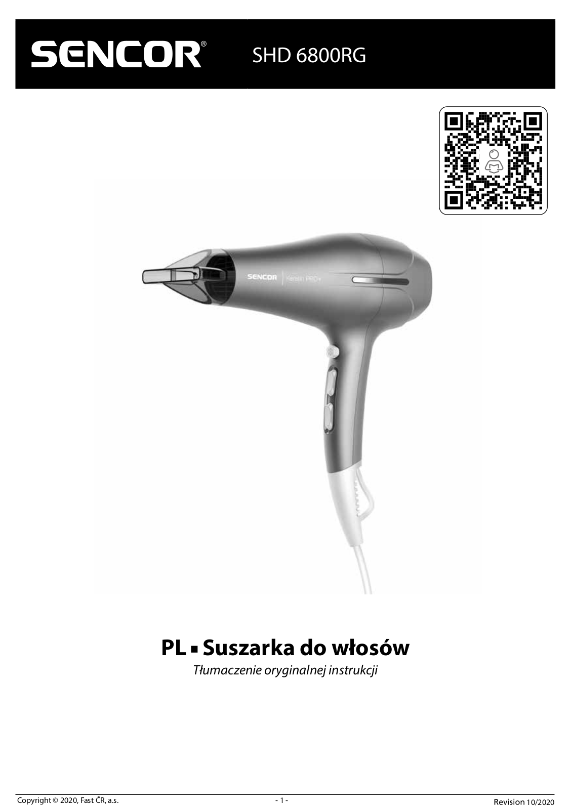 SENCOR SHD 6800RG User guide - ManualMachine.com