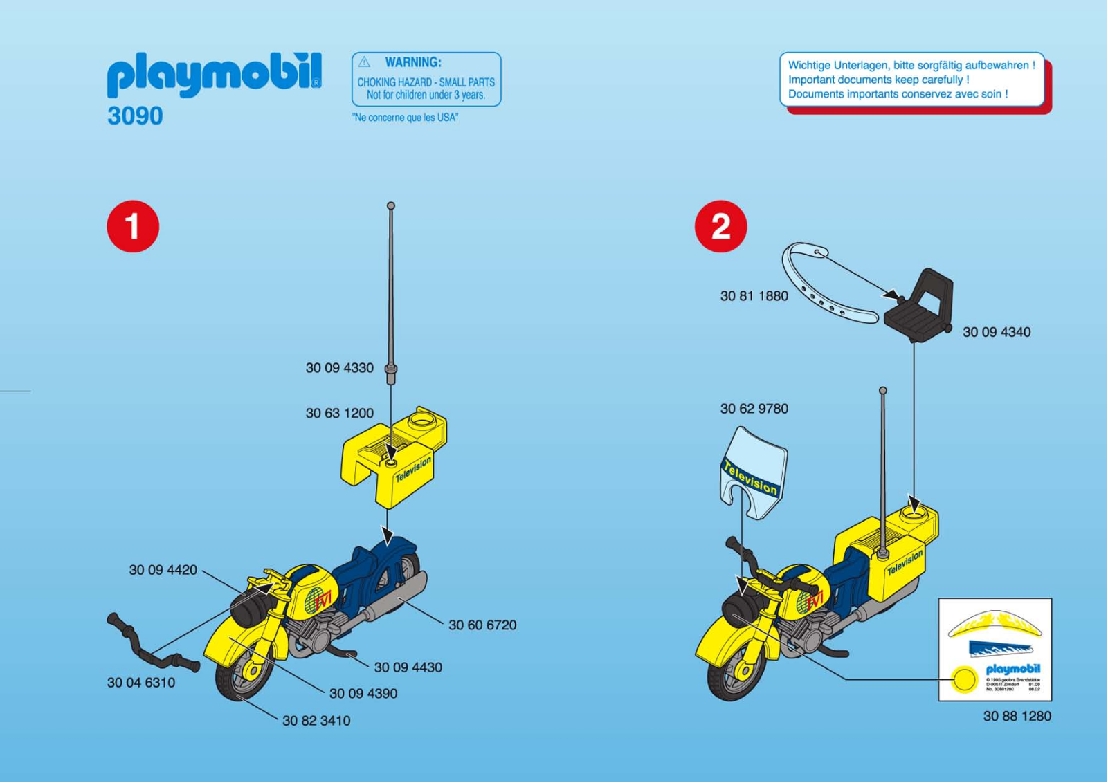 Playmobil 3090 Instructions