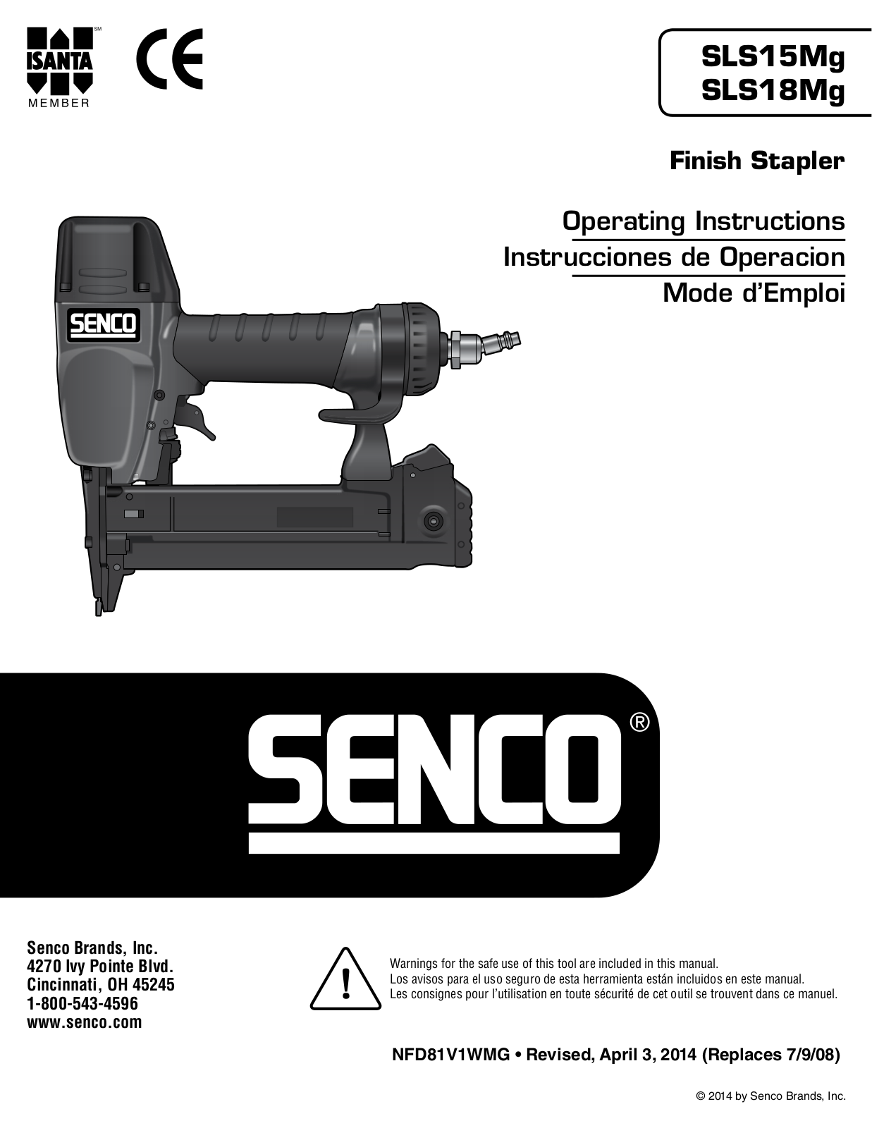 Senco SLS18MG, SLS15MG User Manual