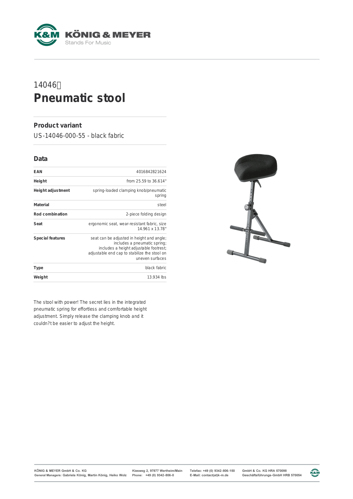 K&M 14046 Data Sheet