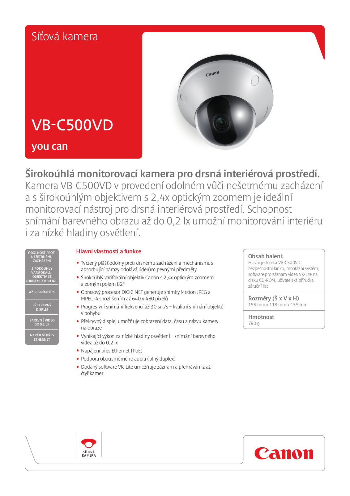 Canon VB-C500VD BROCHURE