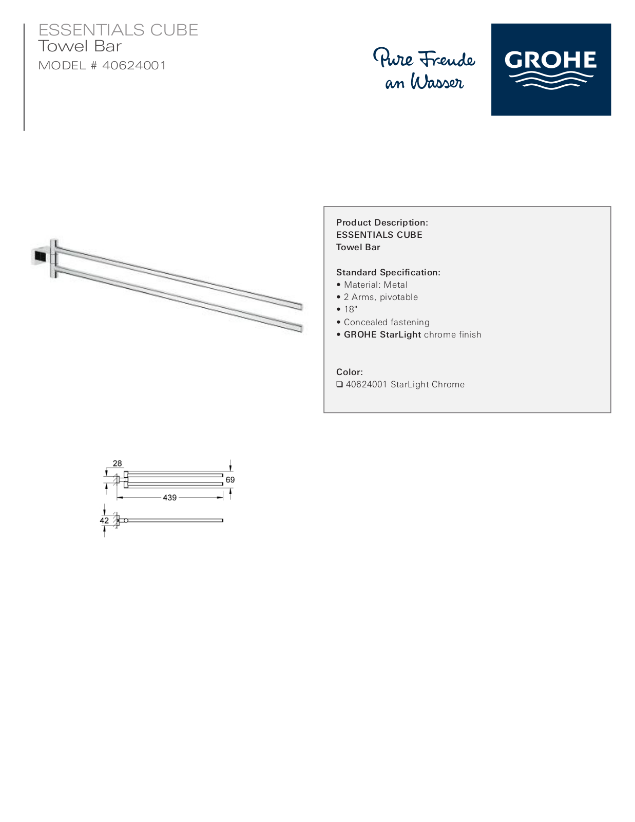 GROHE HBZM1611 Specifications - ManualMachine.com