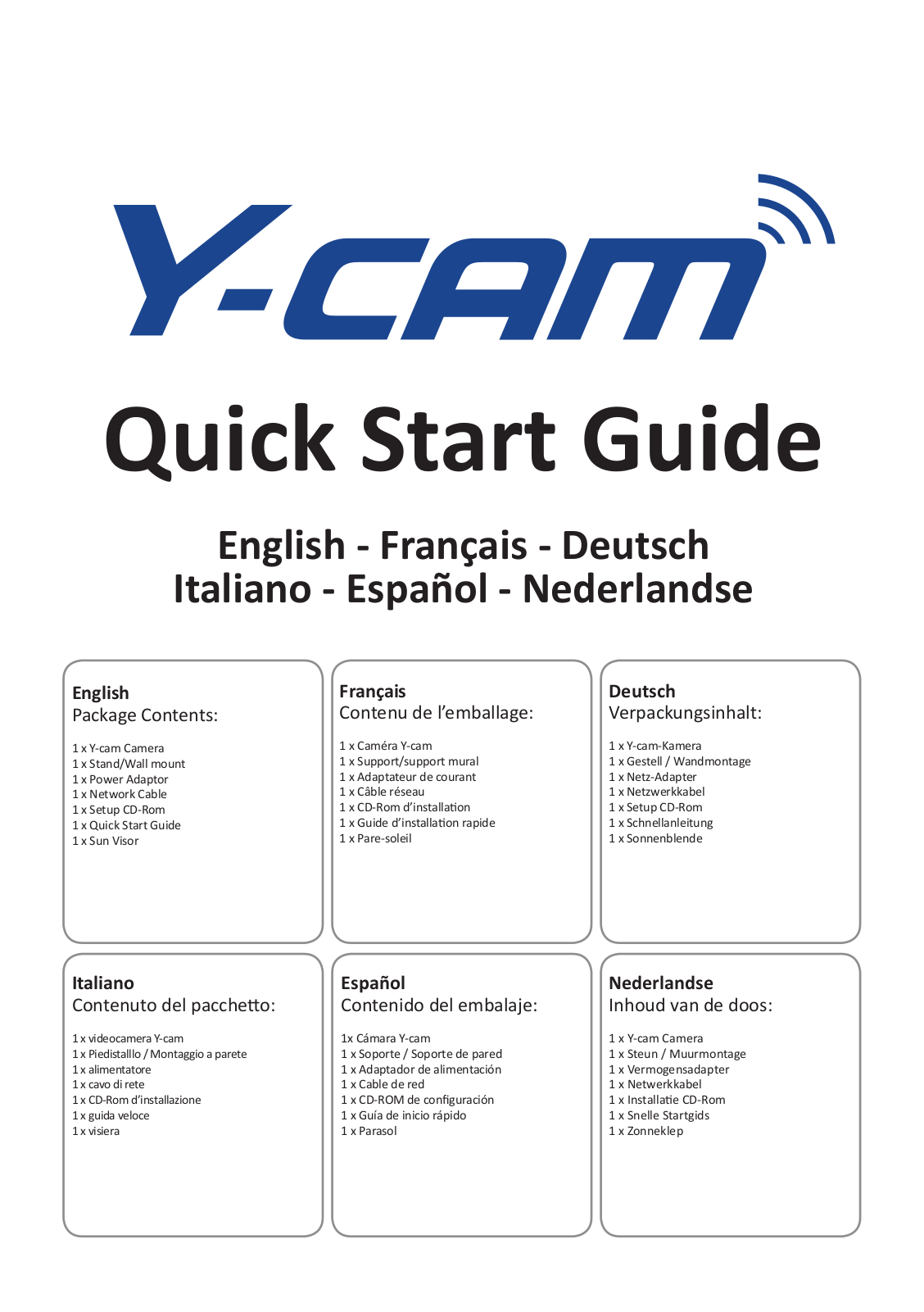 Y-cam HD 1080 User Manual