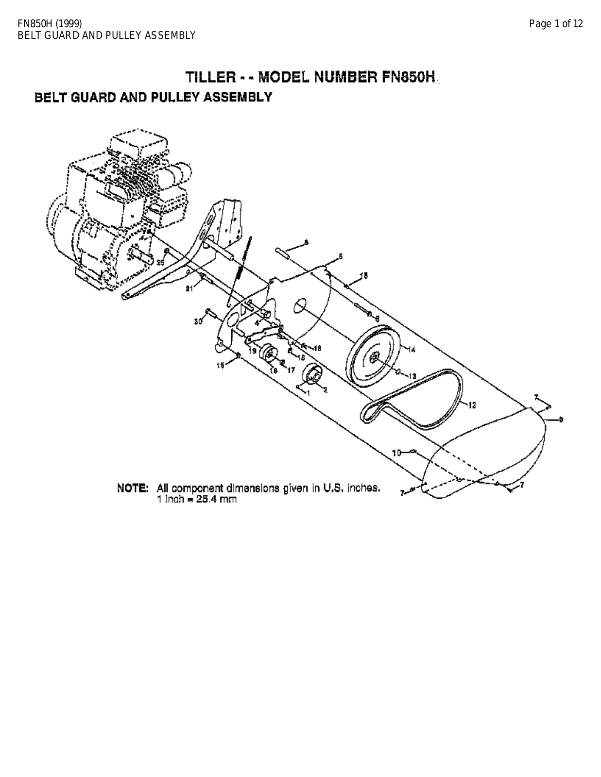 AYP FN850H Parts List