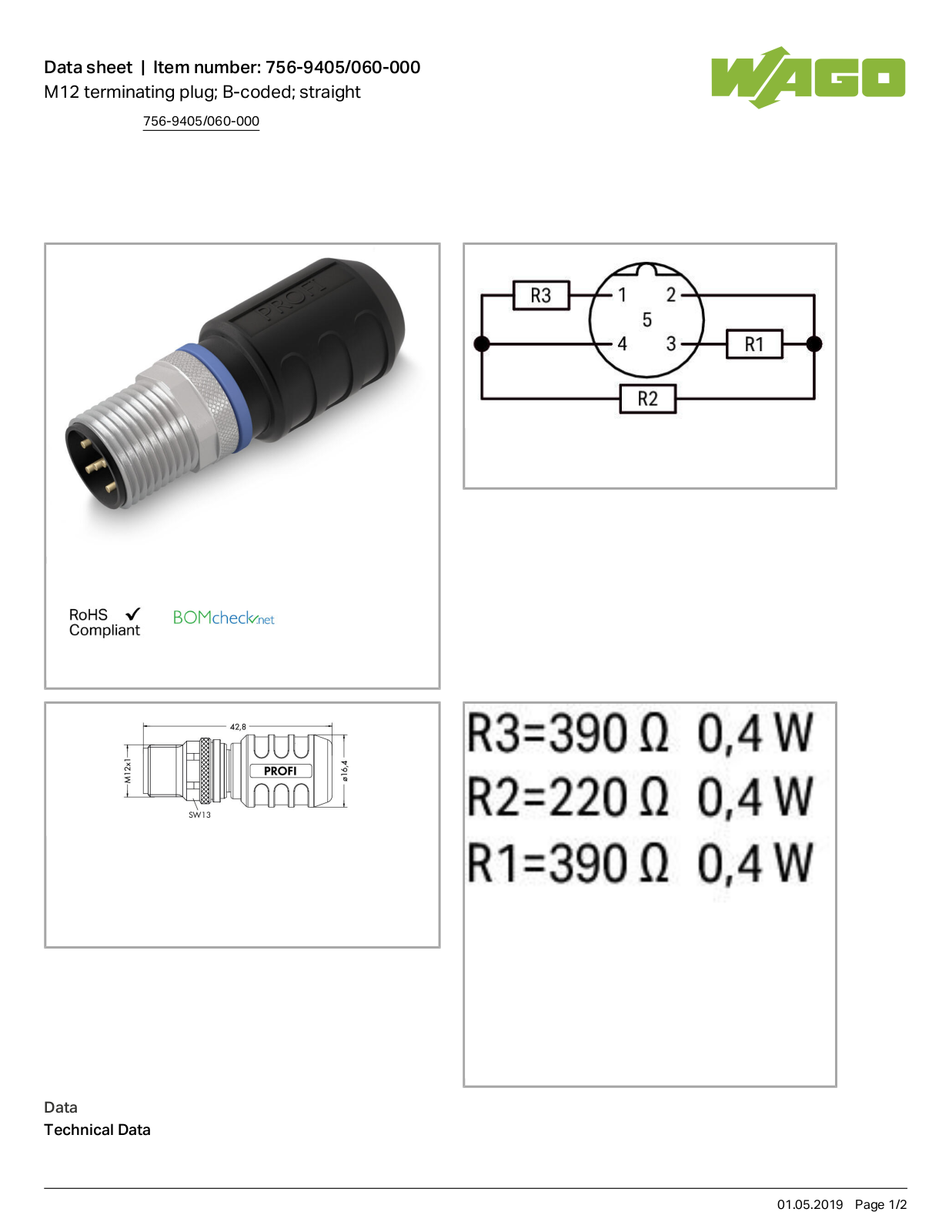 Wago 756-9405/060-000 Data Sheet