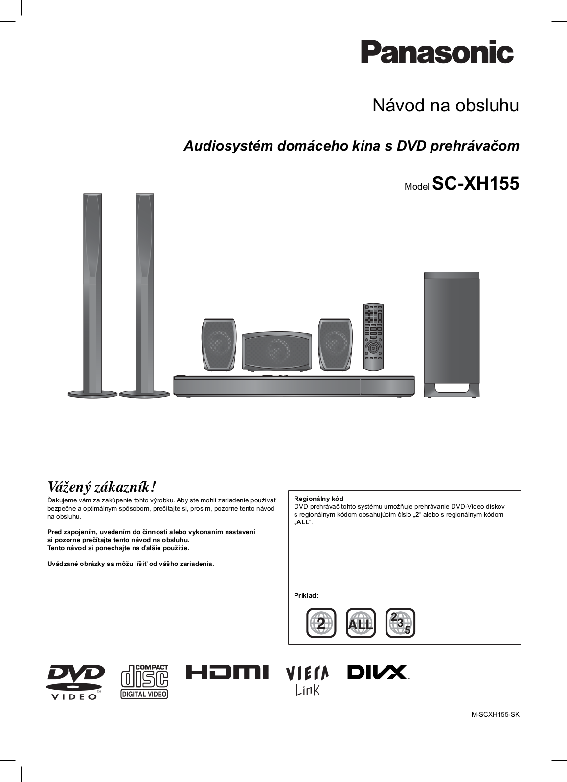 Panasonic SC-XH155 User Manual