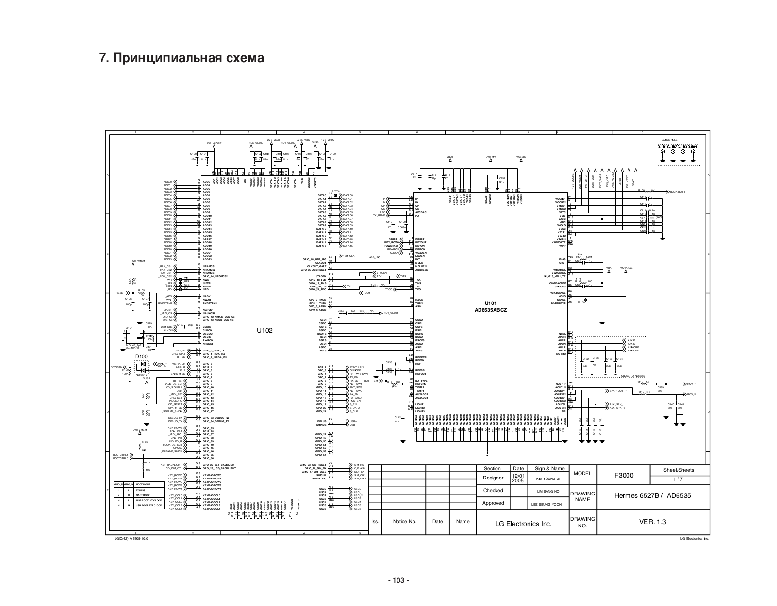 LG F3000 Schematics