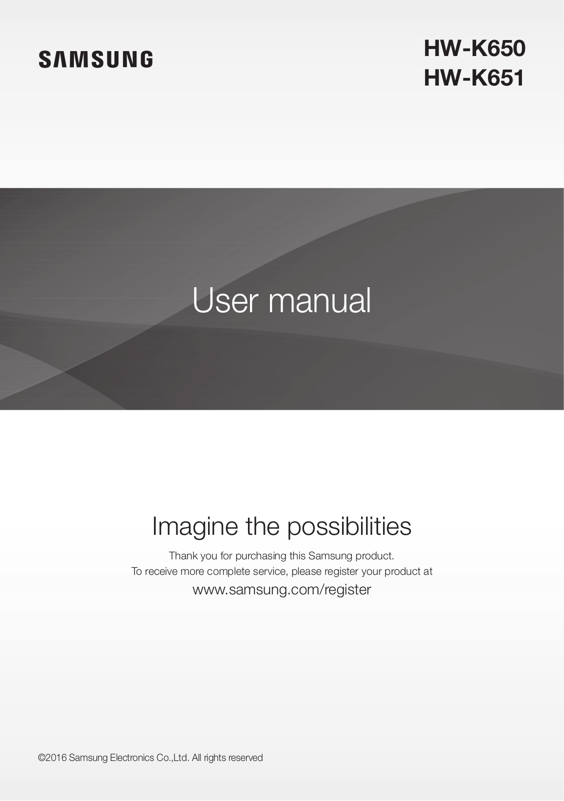 Samsung HW-K650, HW-K651 User Manual