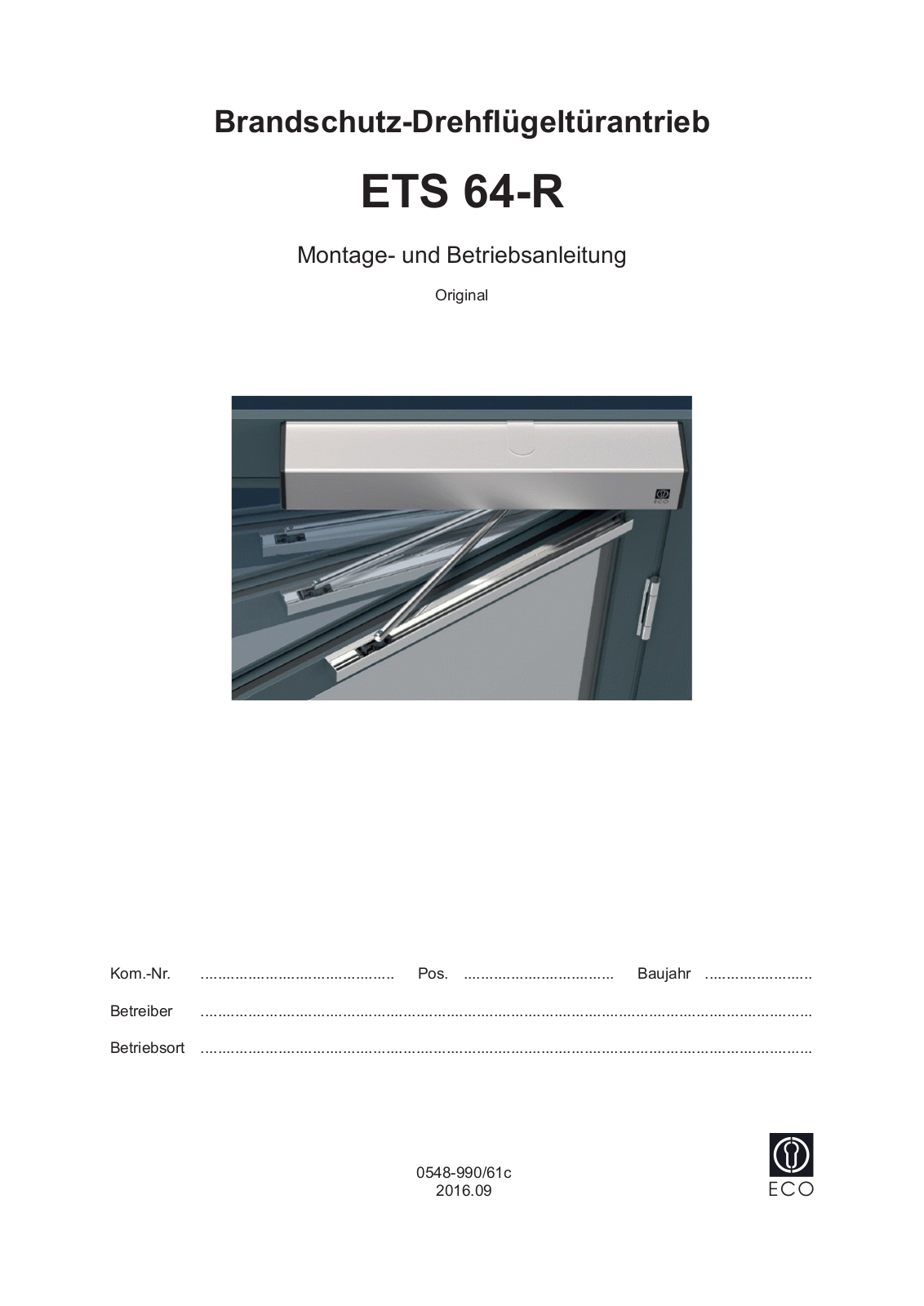 ECO ETS 64-R User Manual