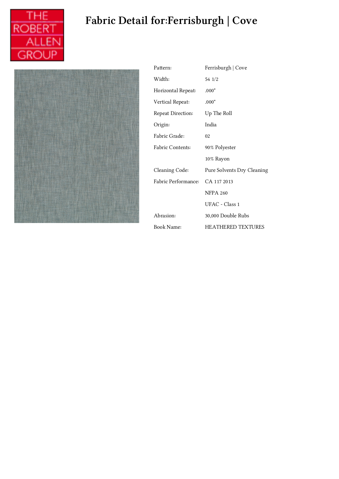 Robert Allen RALF1776 Specifications - ManualMachine.com