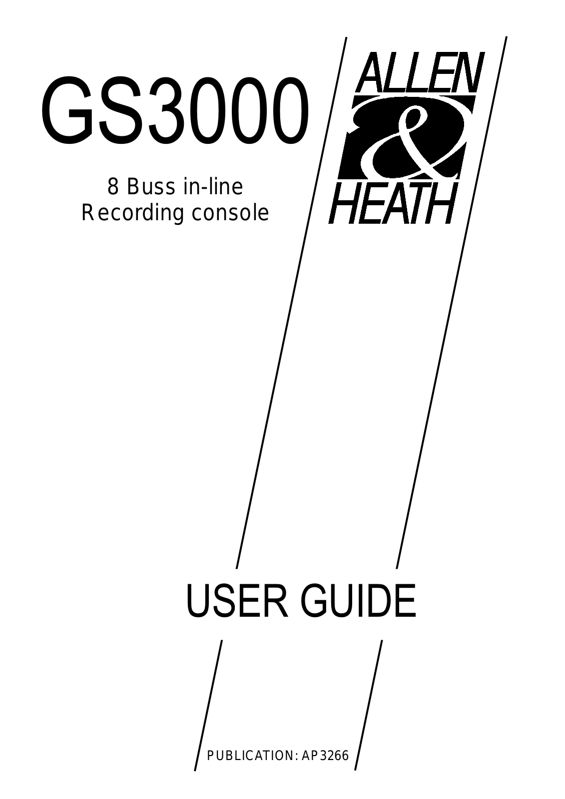 Allen&Heath GS3000 User Manual