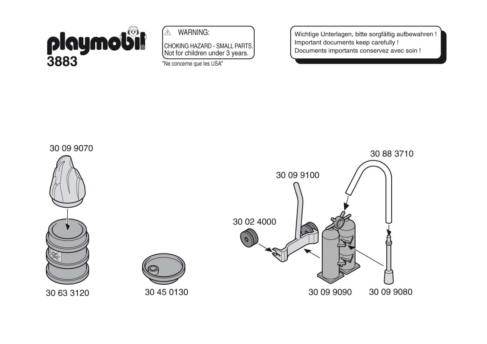 Playmobil 3883 Instructions