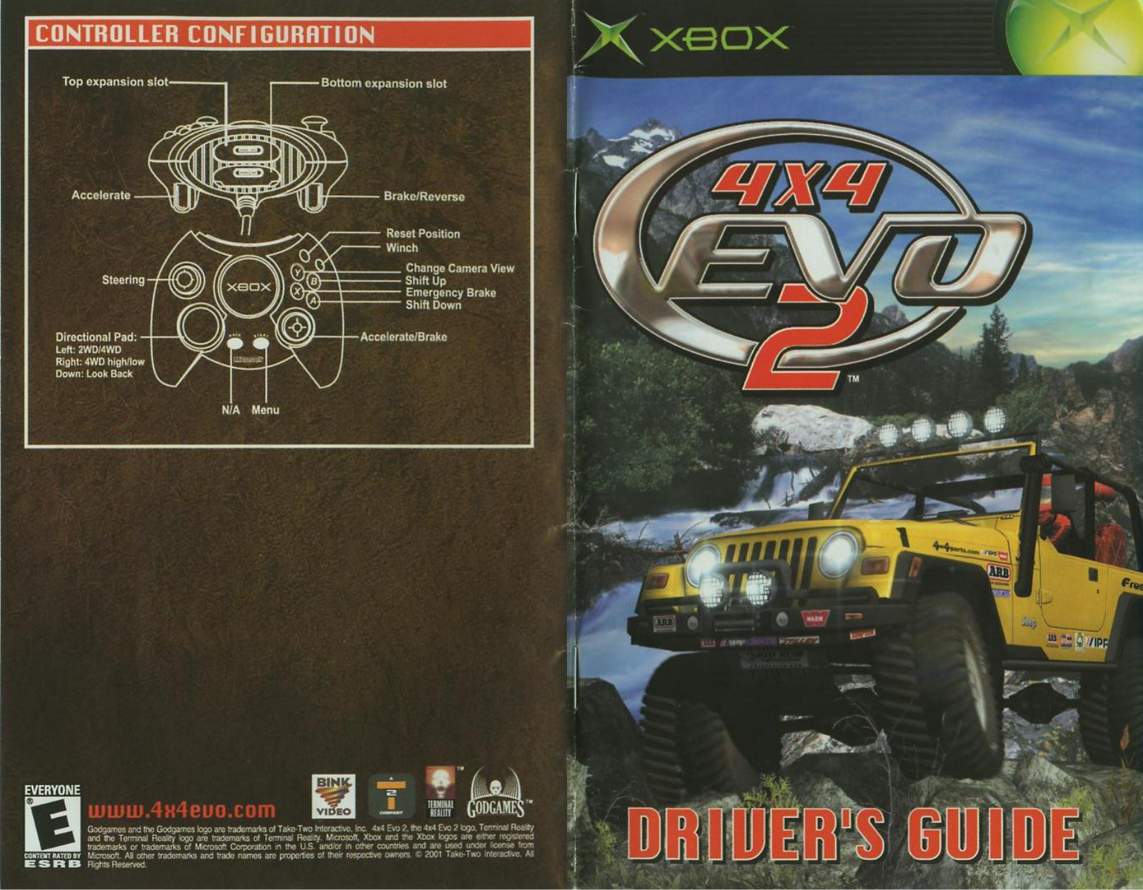 Games Microsoft XBOX 4X4EVO2 User Manual