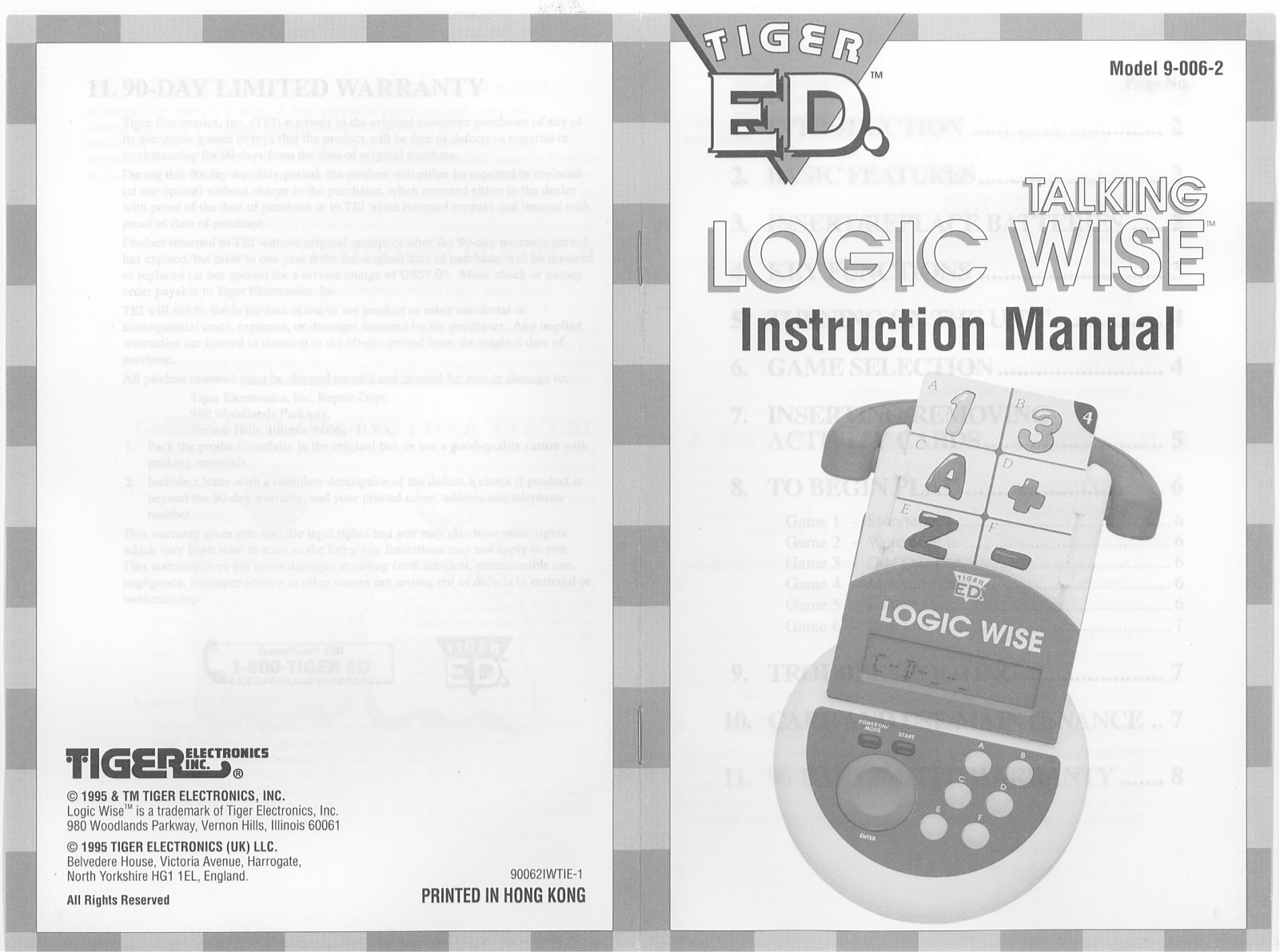 Hasbro 9-006-2 User Manual