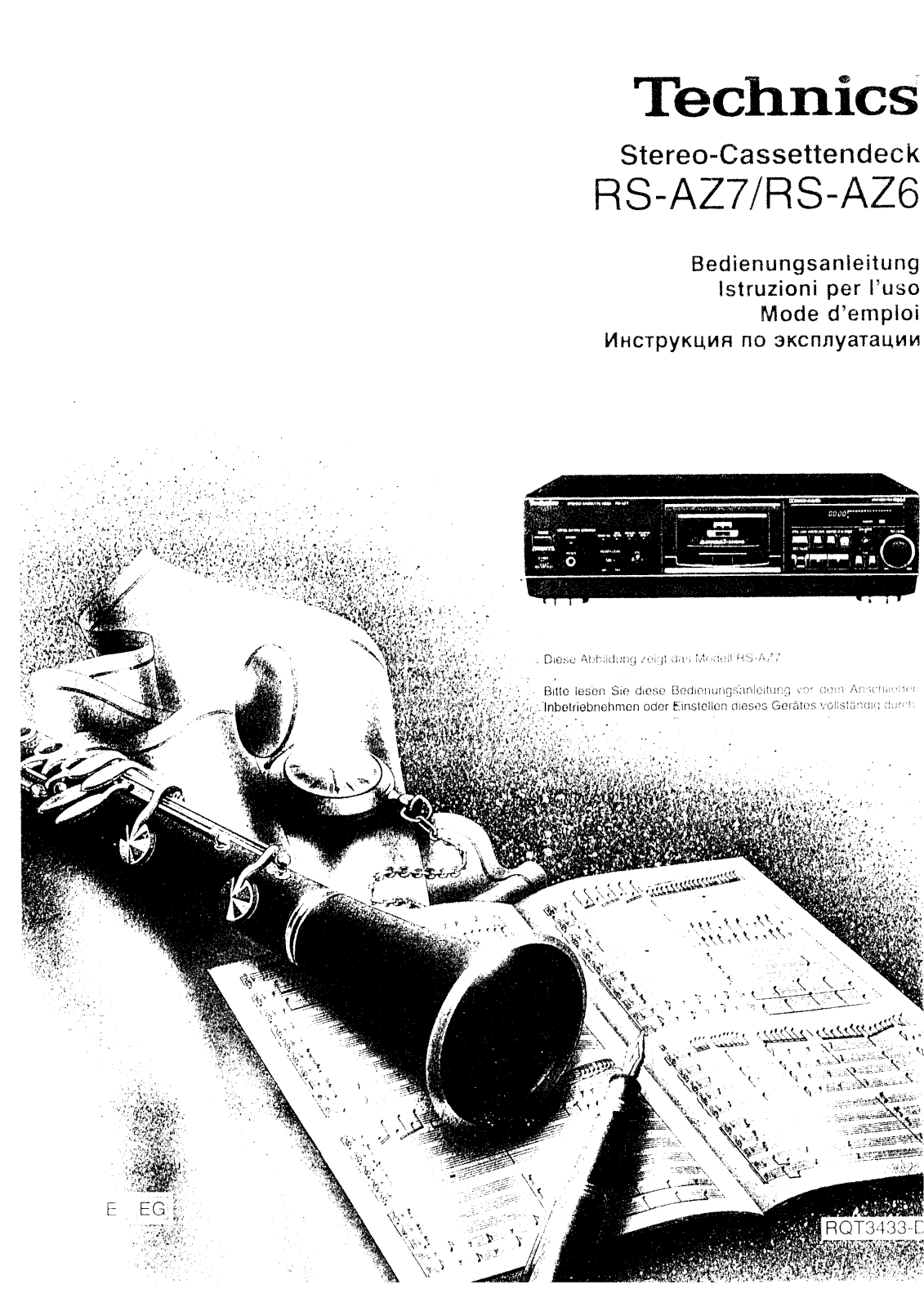 Panasonic RS-AZ6E User manual