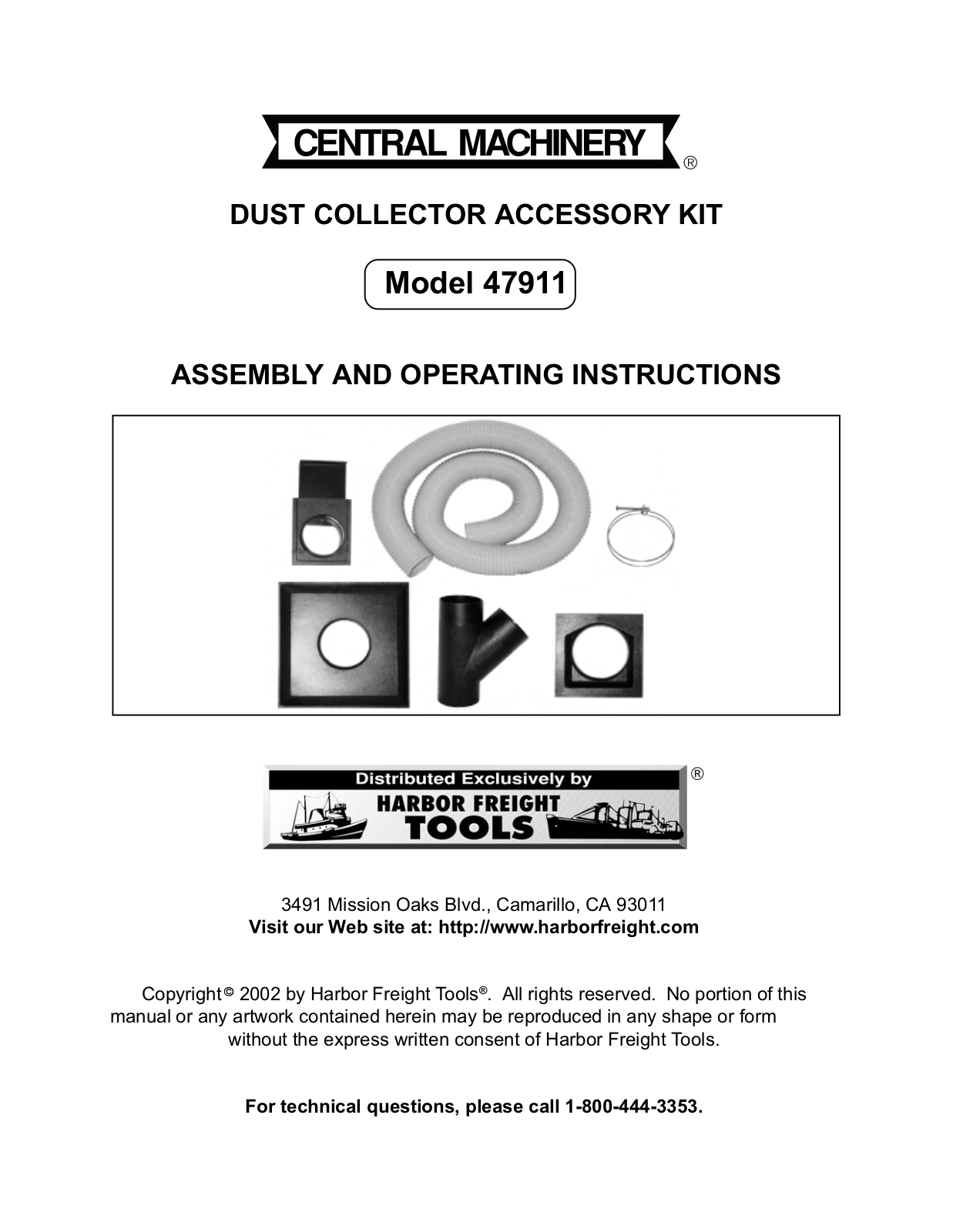 Harbor Freight Tools 47911 User Manual