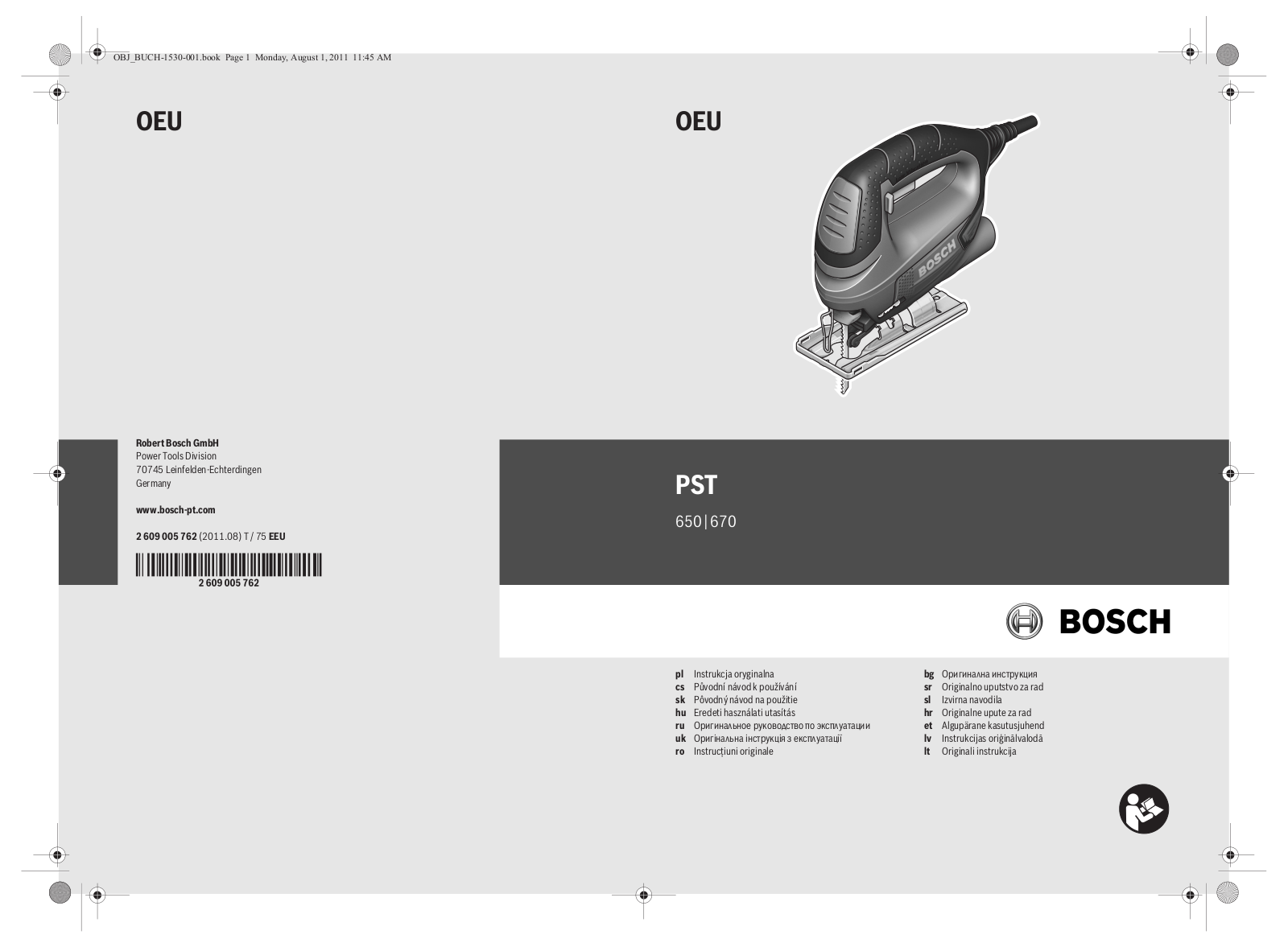 Bosch PST 650 new User manual