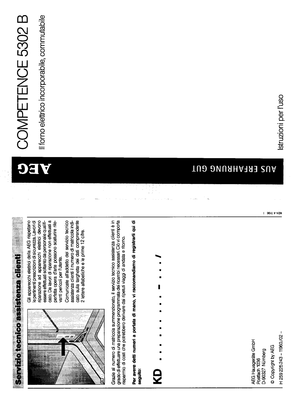 AEG COMPETENCE 5302B User Manual