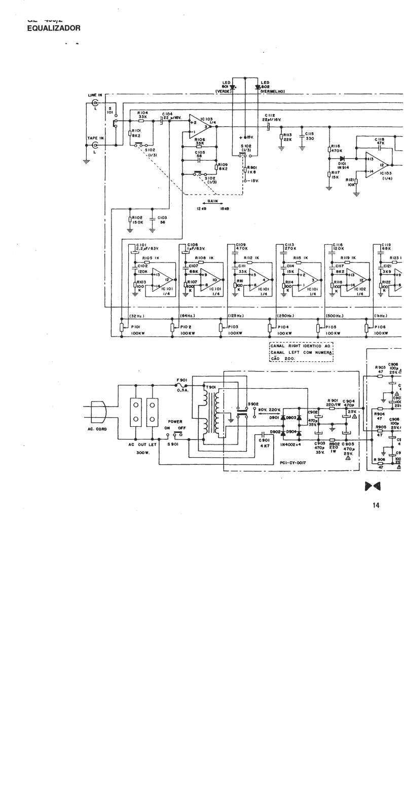 Cygnus GE400-2 Schematic