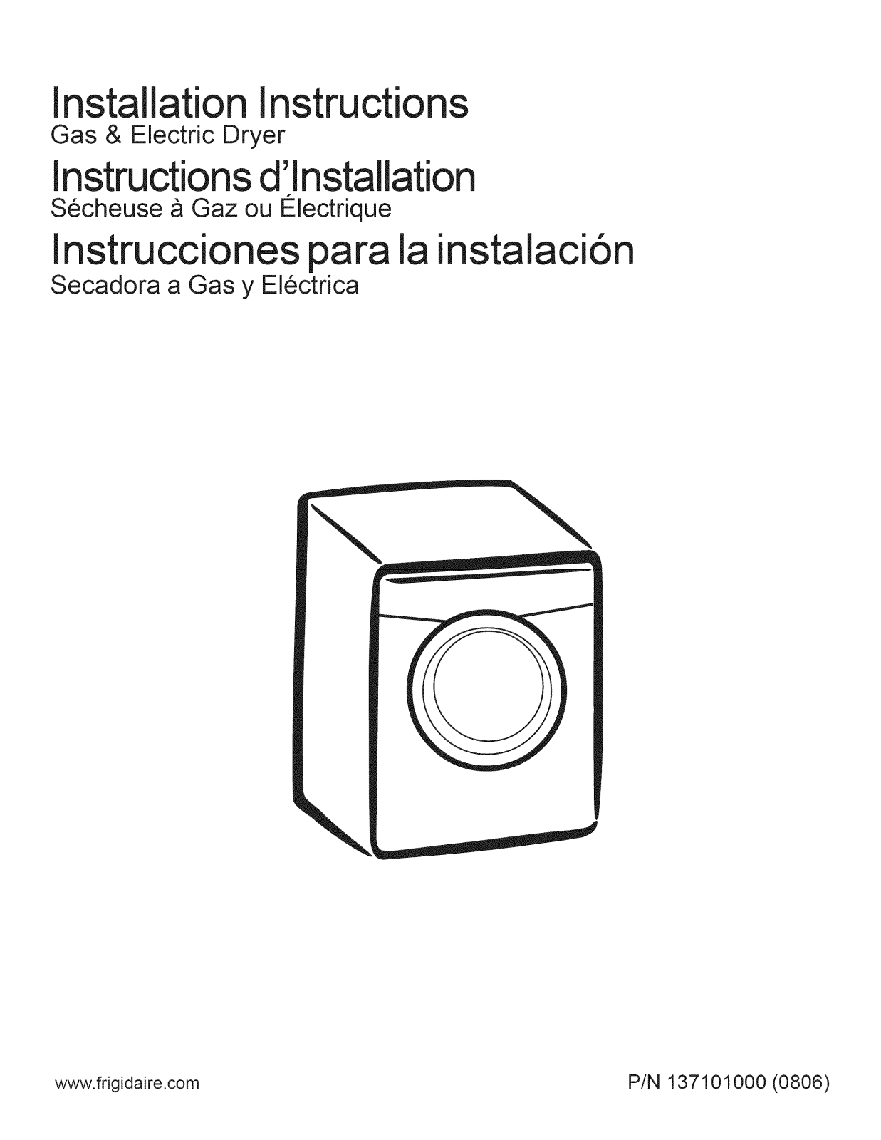 Frigidaire AGQ6000ES3, AGQ6400HE0, AGQ6400HE1, AGQ6400HS0, AGQ6400HS1 Installation Guide - ManualMachine.com