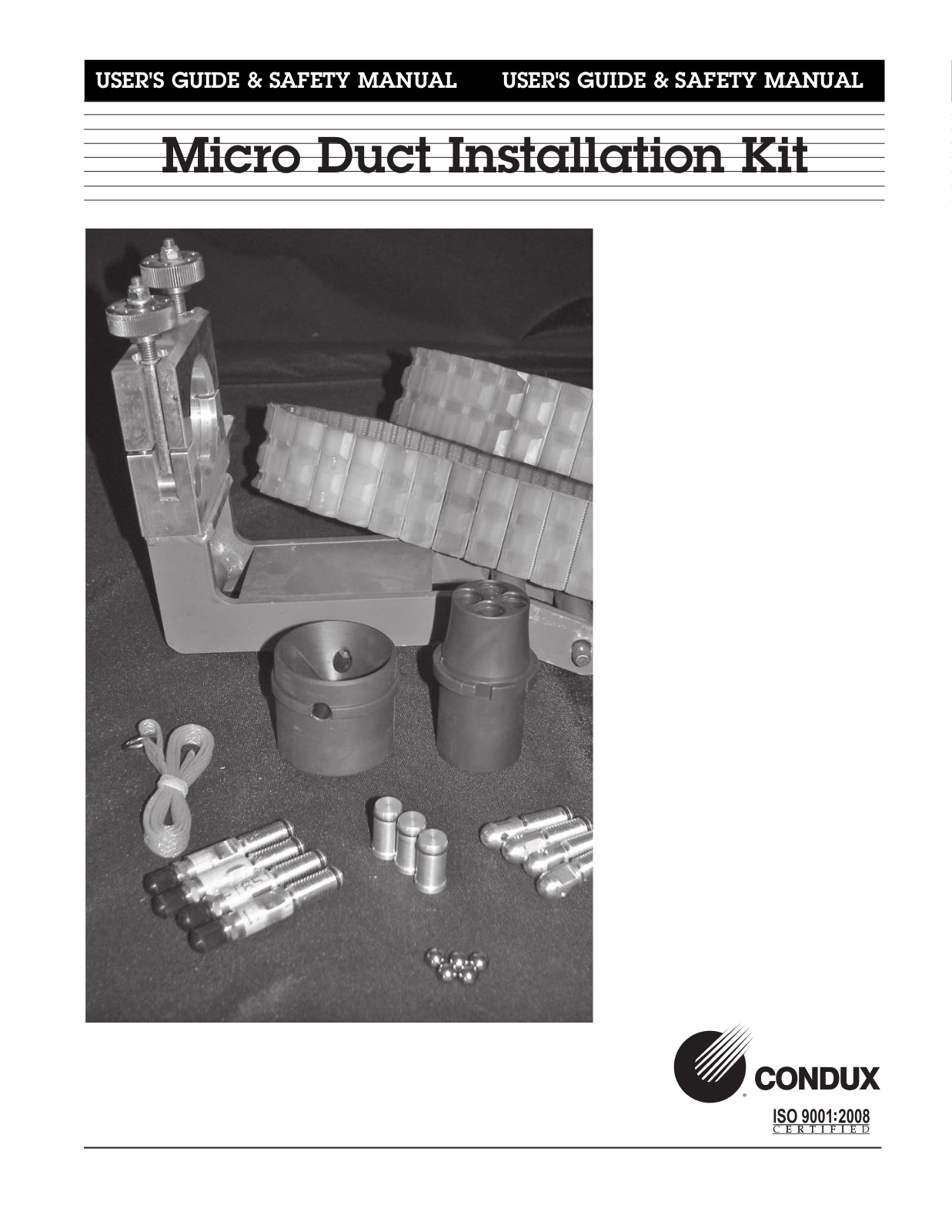 Condux Micro Duct User Manual