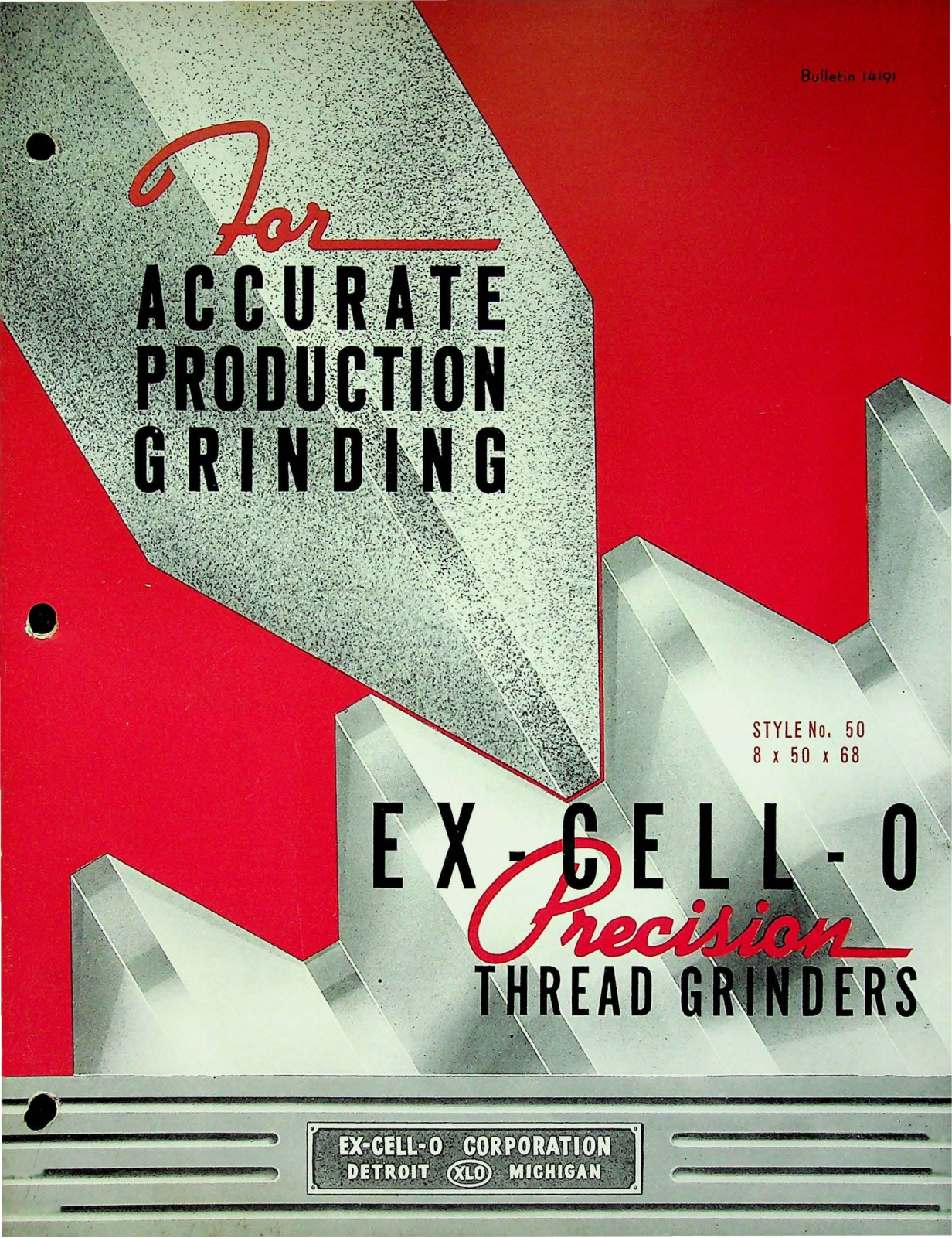 Ex-Cell-O Machine Tools Precision Thread Grinders Grinder - ManualMachine.com