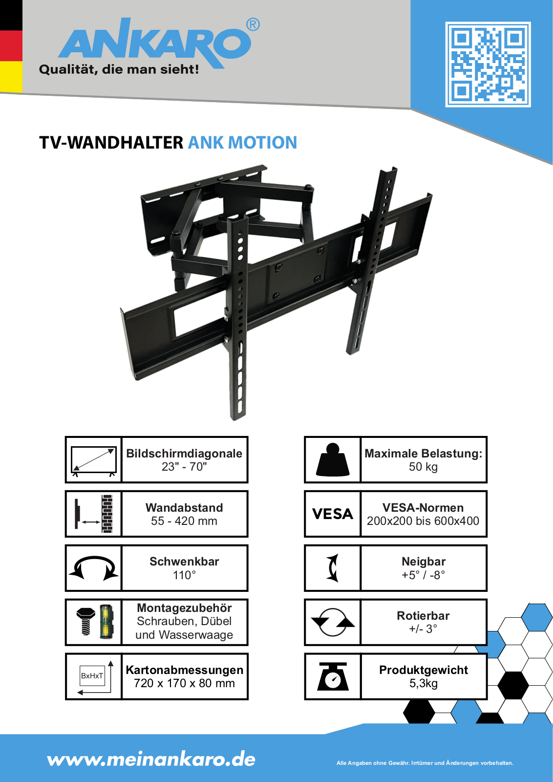 ANKARO ANK MOTION Datasheet - ManualMachine.com