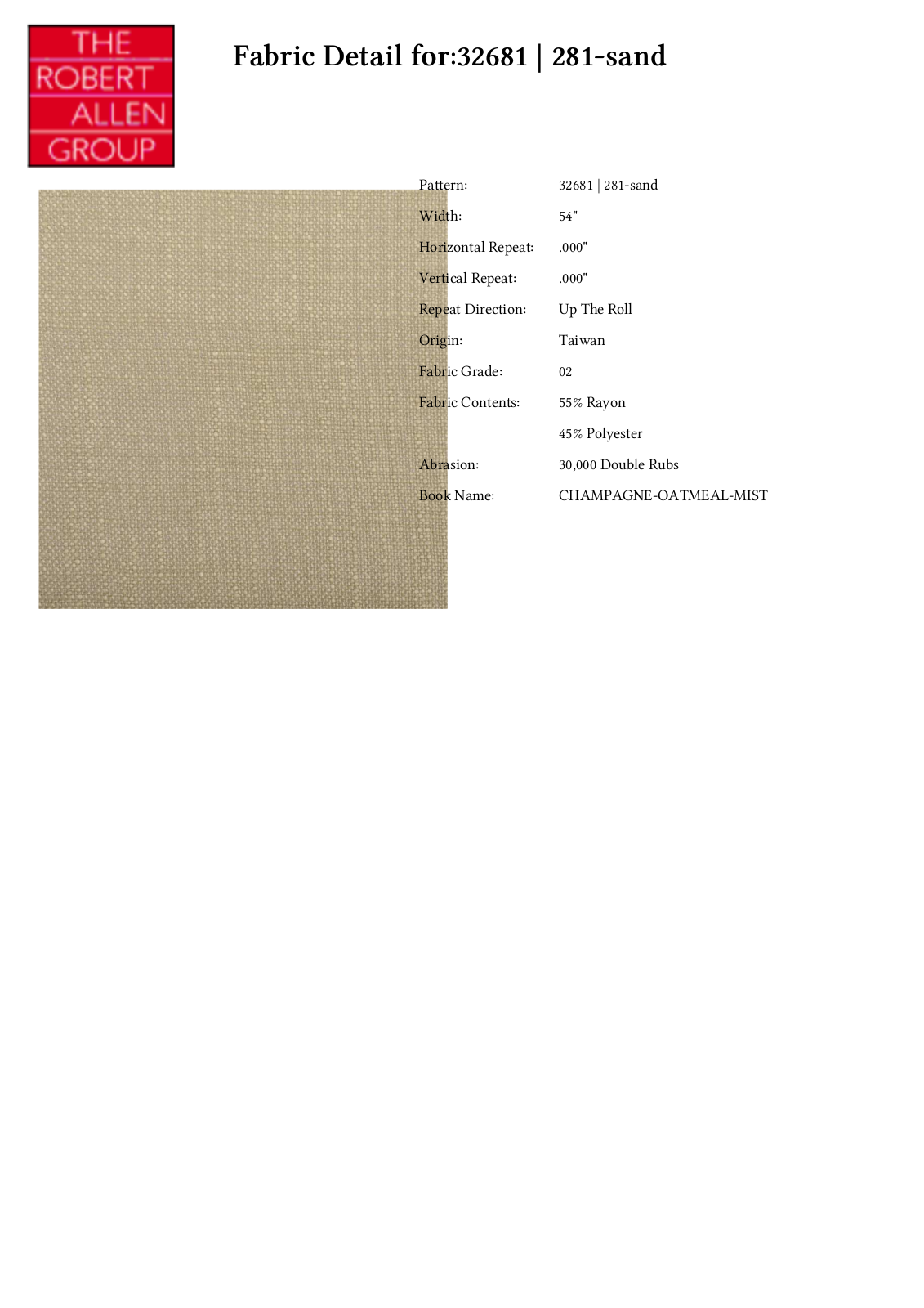 Duralee CRAL5715 Specifications - ManualMachine.com