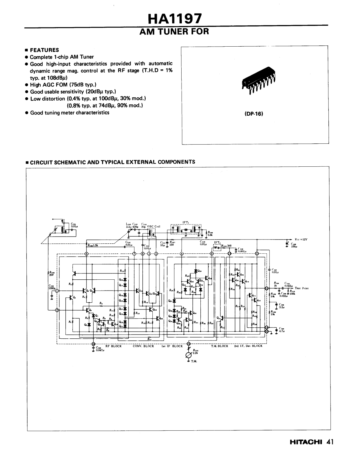 Datasheet HA1197 Specification - ManualMachine.com