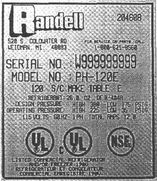 RANDELL PH120E Installation  Manual