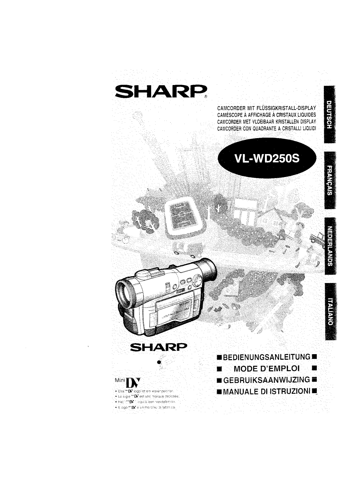 Sharp VLWD250S User Manual