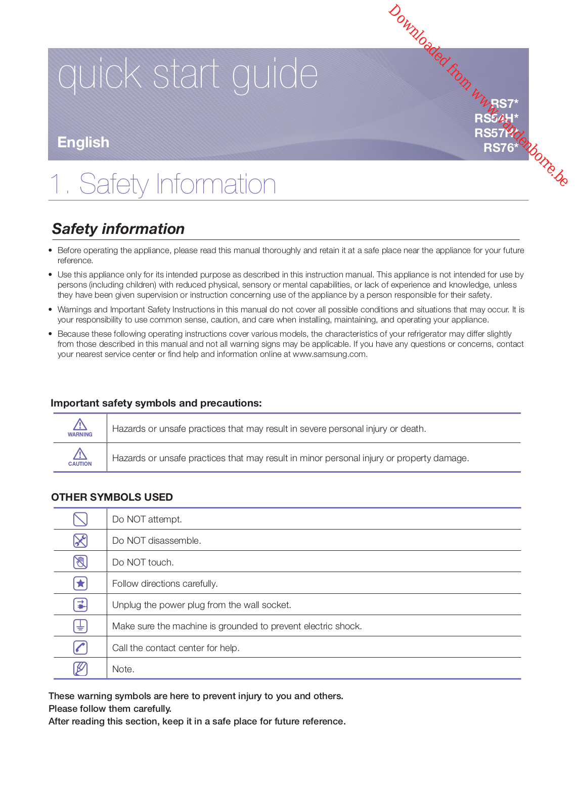 SAMSUNG RH 58 K 6598 SL User Manual