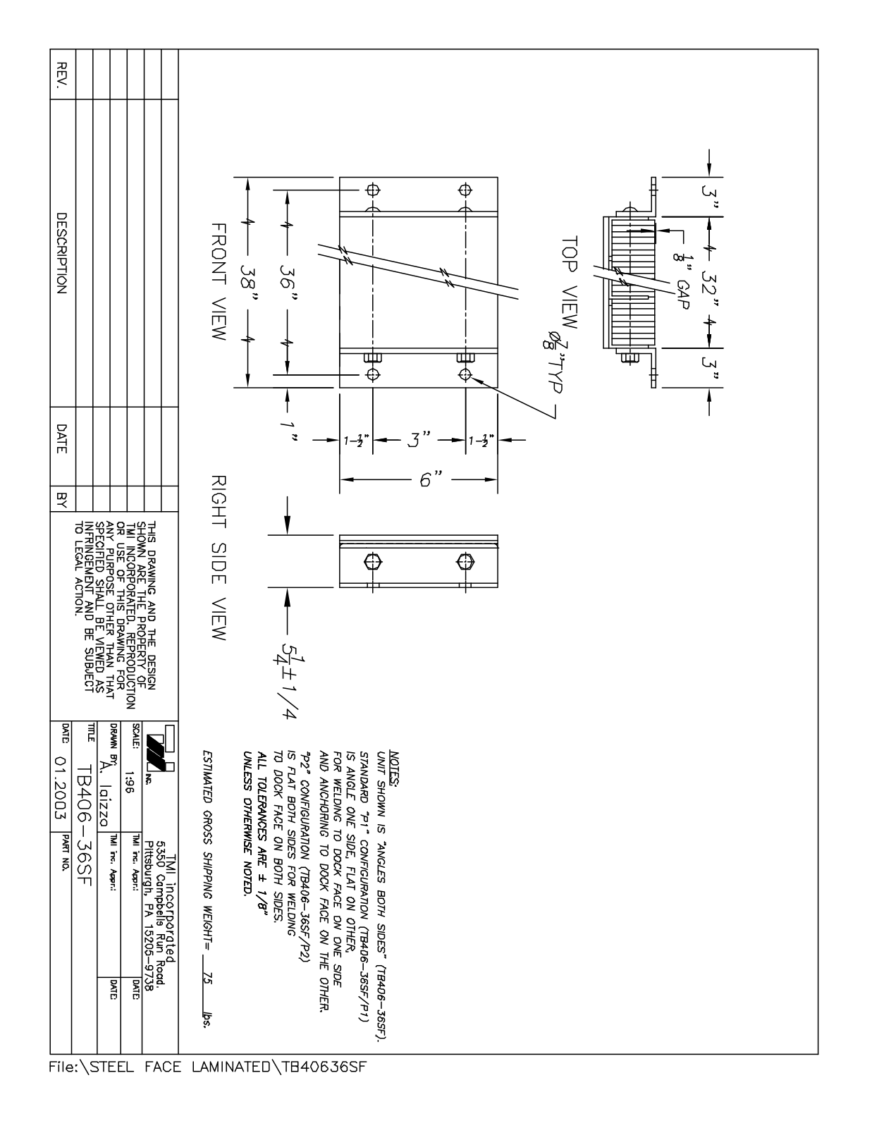 Tmi TB40636SF User Manual