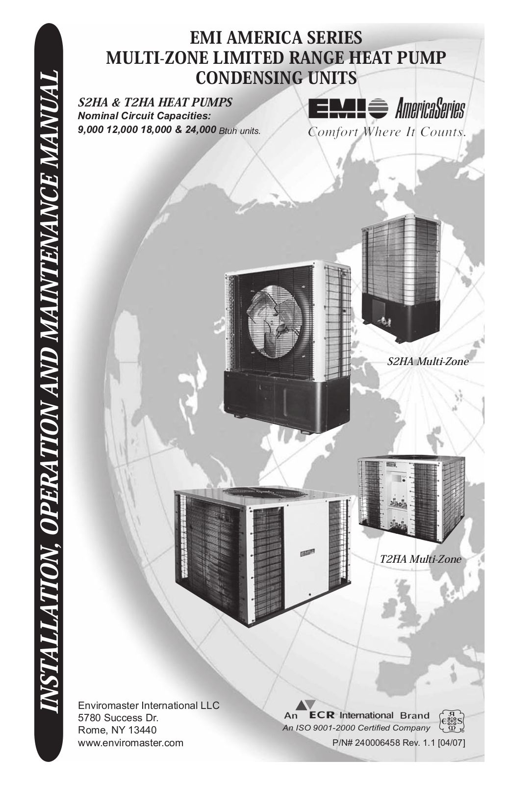 EMI T2HA, S2HA User Manual