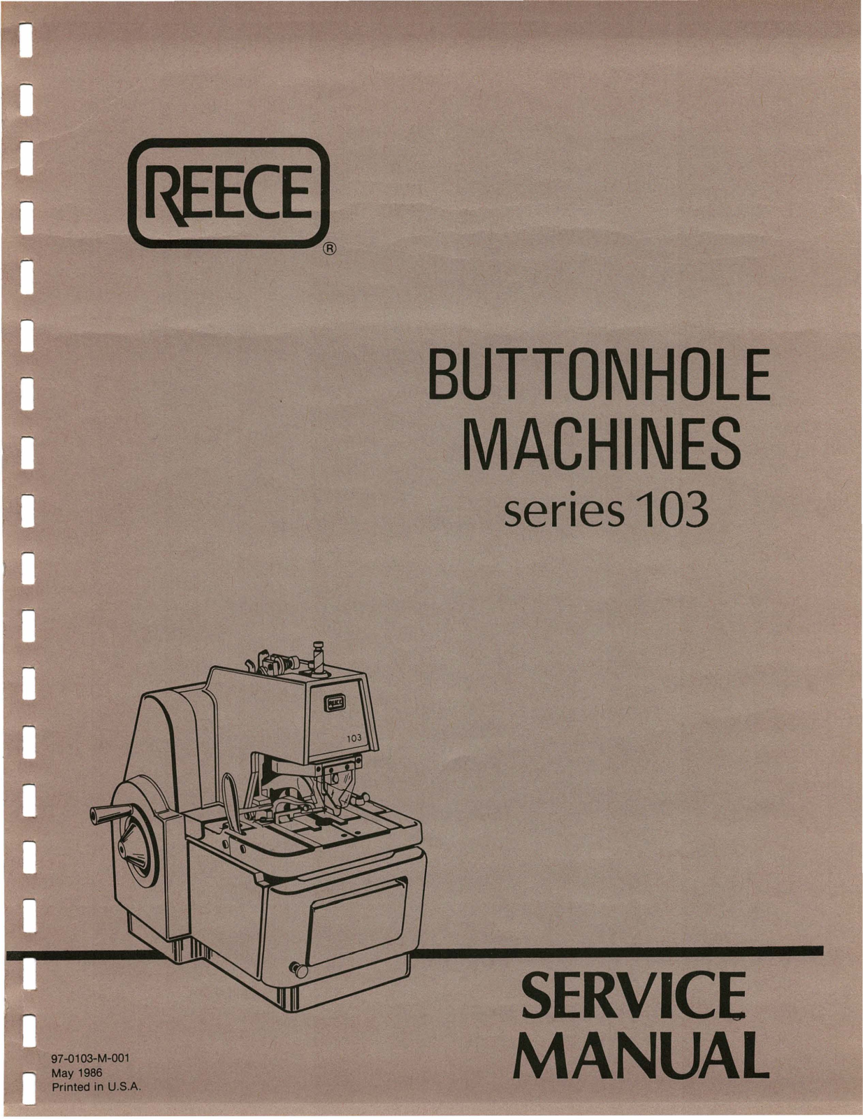 Reece 103 Series User Manual