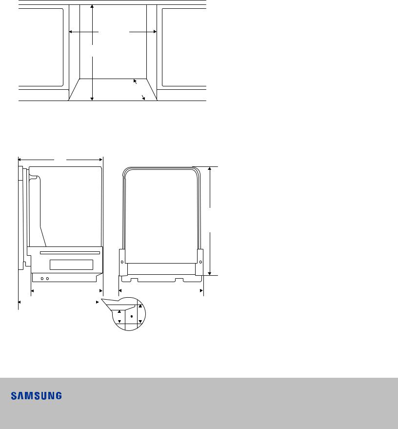 Samsung DW80J9945US Specification Sheet