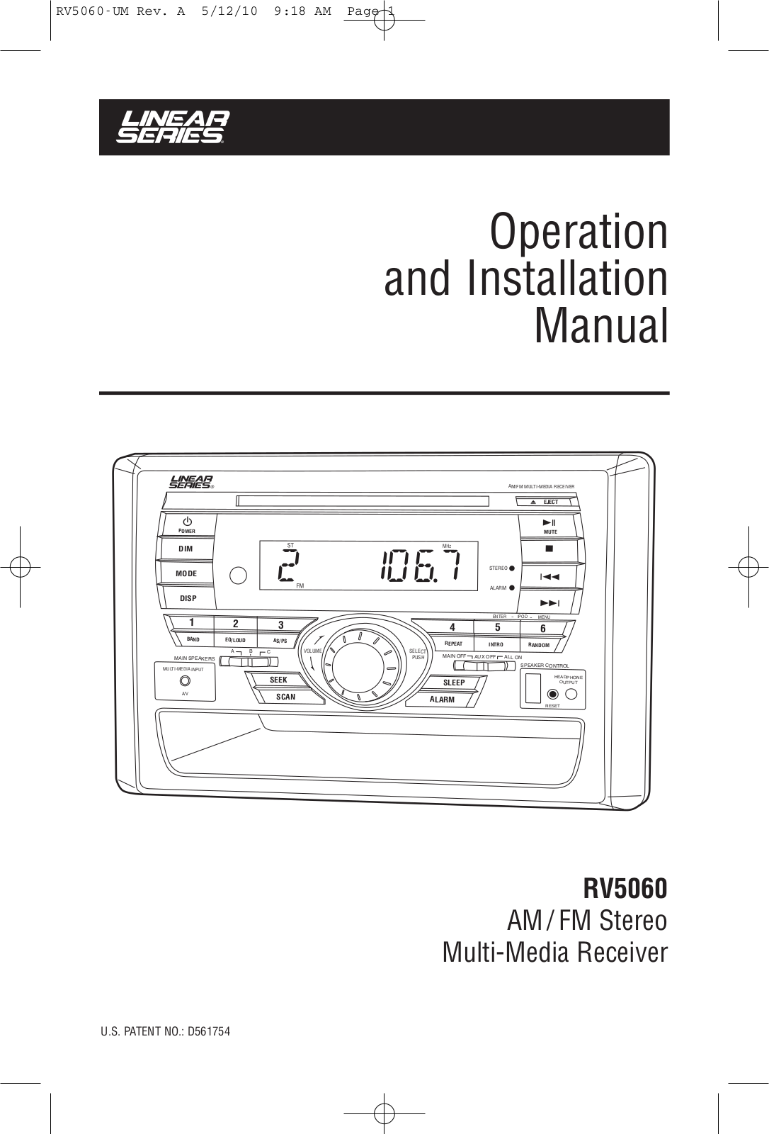 Linear RV5060 User Manual