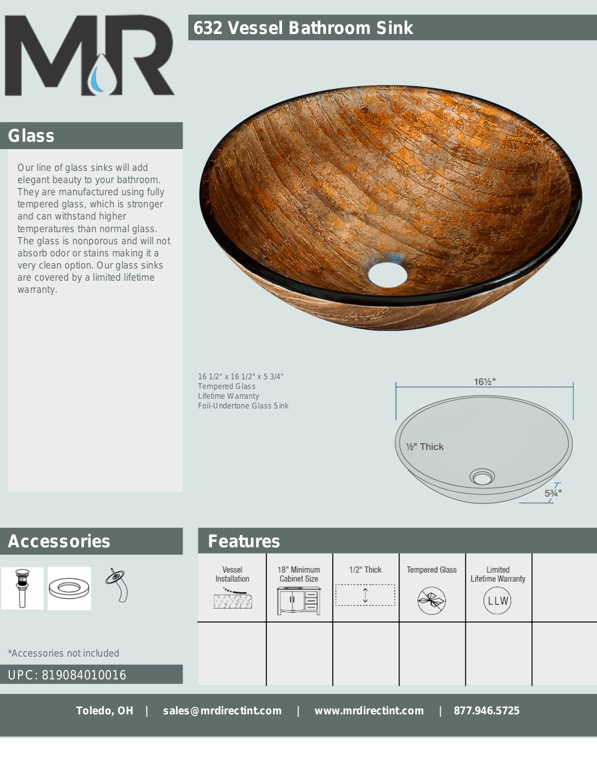 MR Direct MRDR1143 Specifications & Dimensions - ManualMachine.com