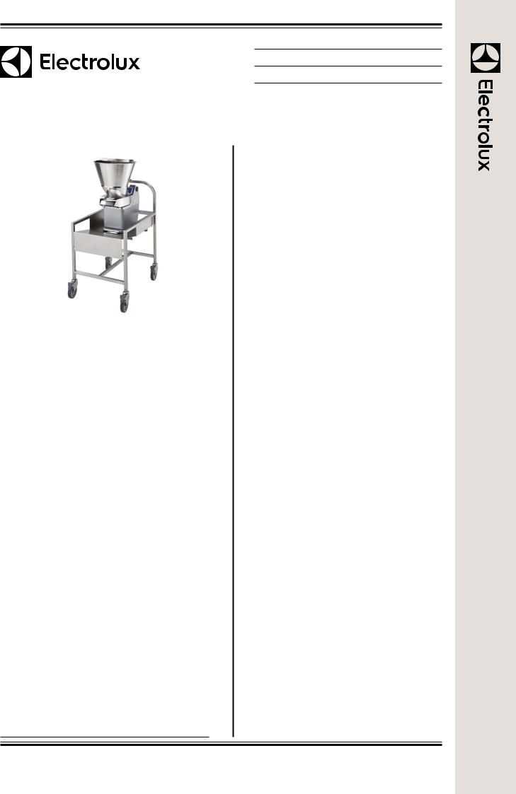 Electrolux TR210VV Datasheet