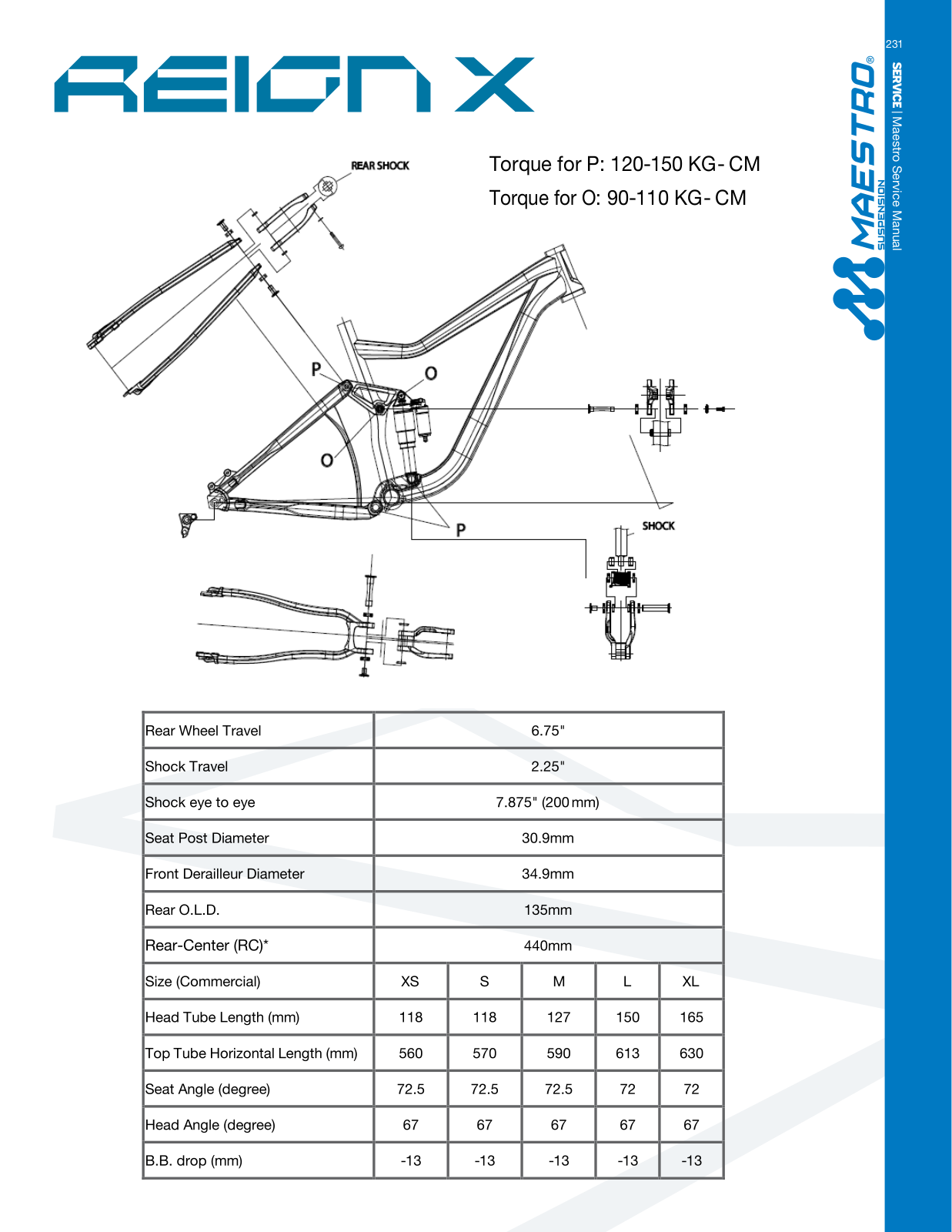 Giant REIGN X TECHNICAL MANUAL