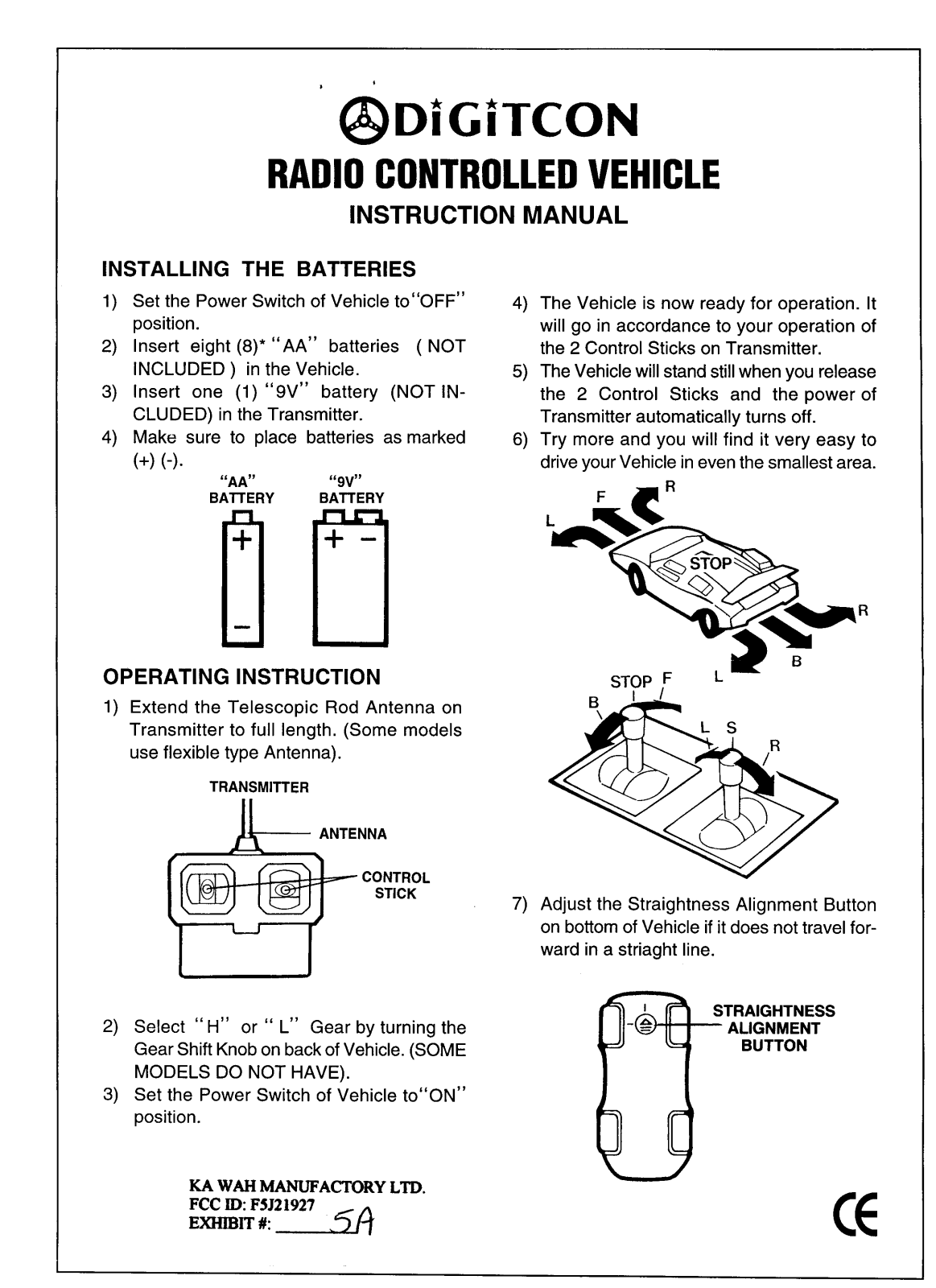 Ka Wah 21927 User Manual