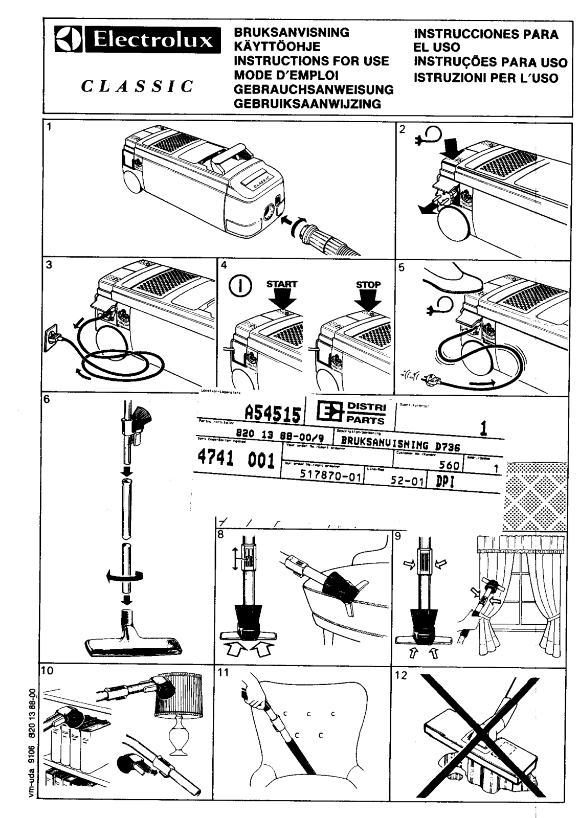 AEG D736 User Manual